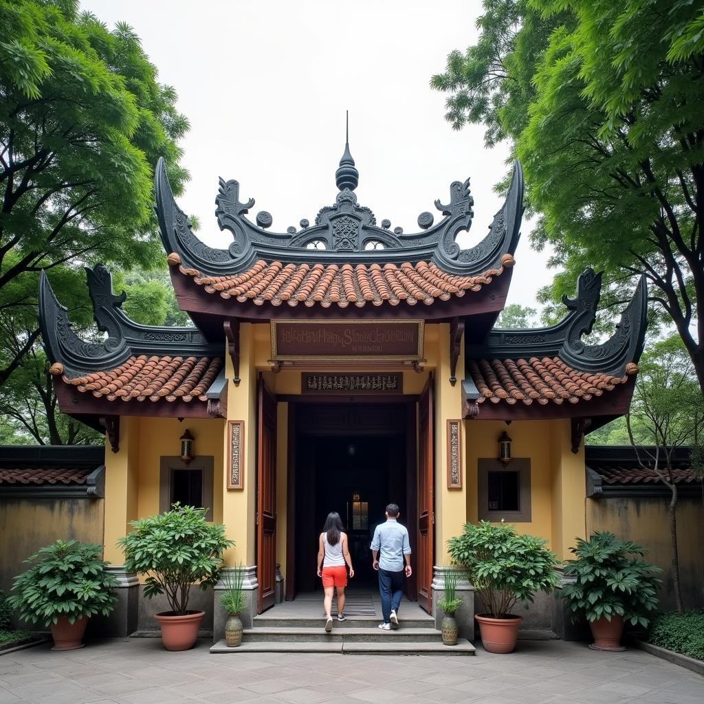 Chùa Bảo Ân Tân Bình với kiến trúc cổ kính và không gian yên bình tại 1431 Hoàng Văn Thụ