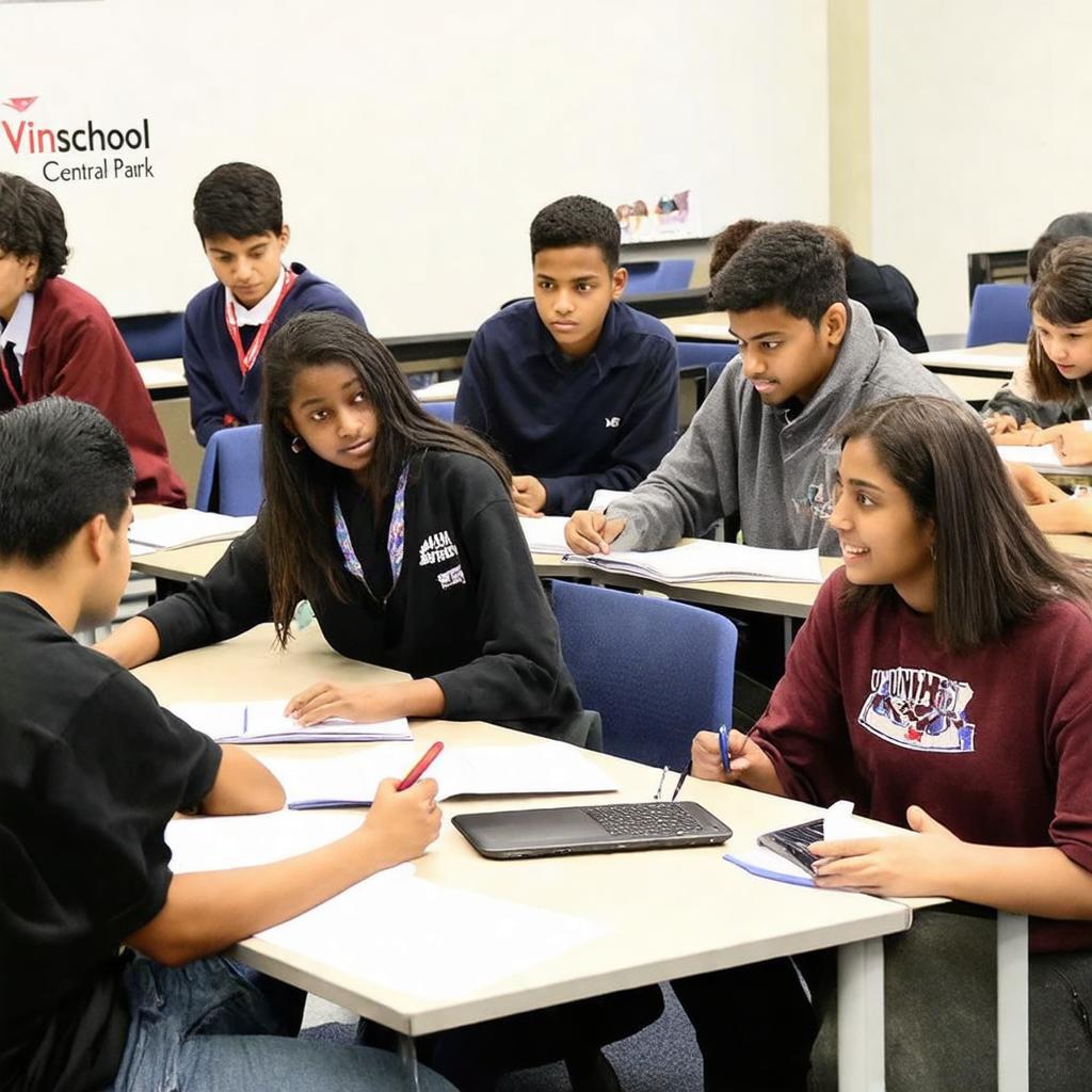 Học sinh Vinschool Central Park tham gia giờ học theo chương trình giáo dục quốc tế tiên tiến, tích hợp.