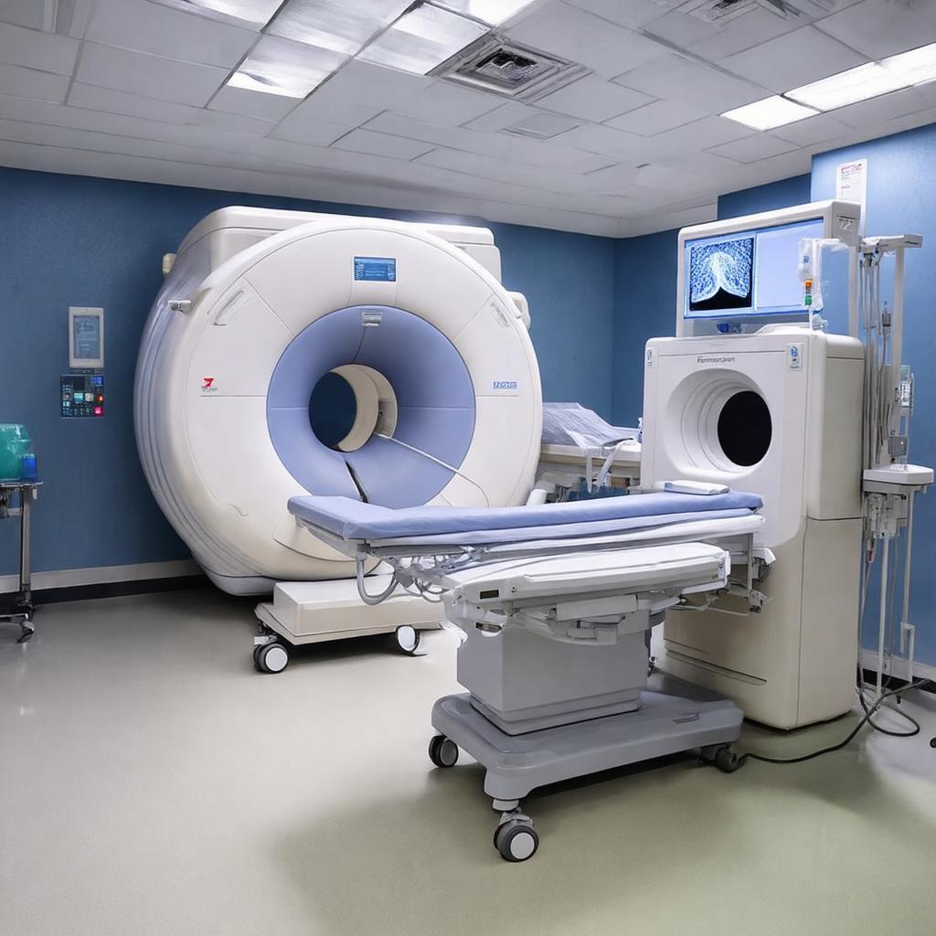 Thiet bi chan doan hinh anh hien dai nhu MRI CT scan tai benh vien ngoai than kinh
