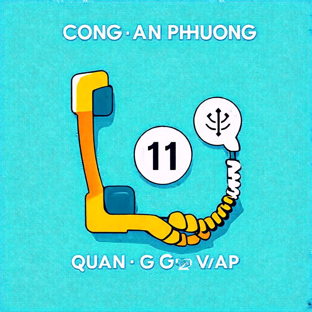 Hình ảnh điện thoại hoặc biểu tượng liên lạc, minh họa cách thức liên hệ với Công an Phường 11 Quận Gò Vấp qua số điện thoại.