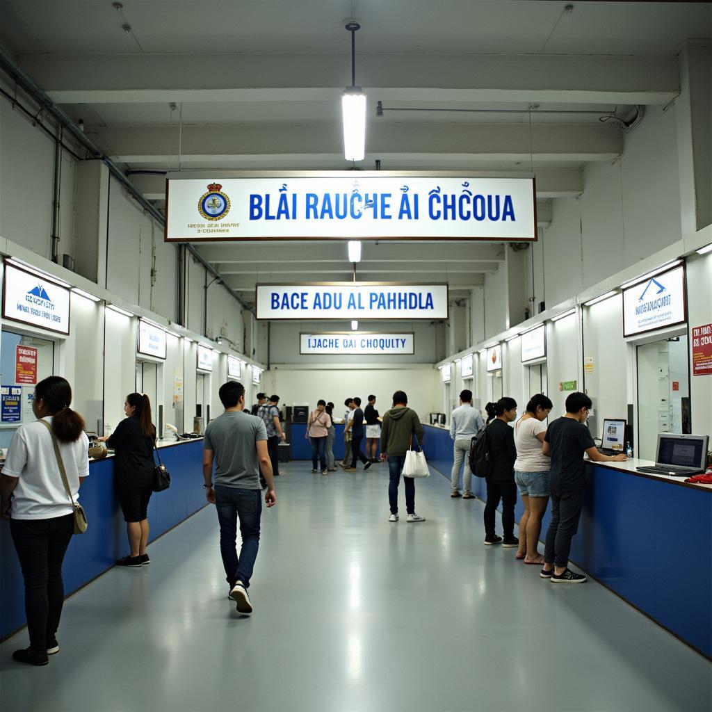 Quang cảnh bên trong khu vực tiếp dân tại Công an TP HCM 268 Trần Hưng Đạo Quận 1 trong giờ làm việc