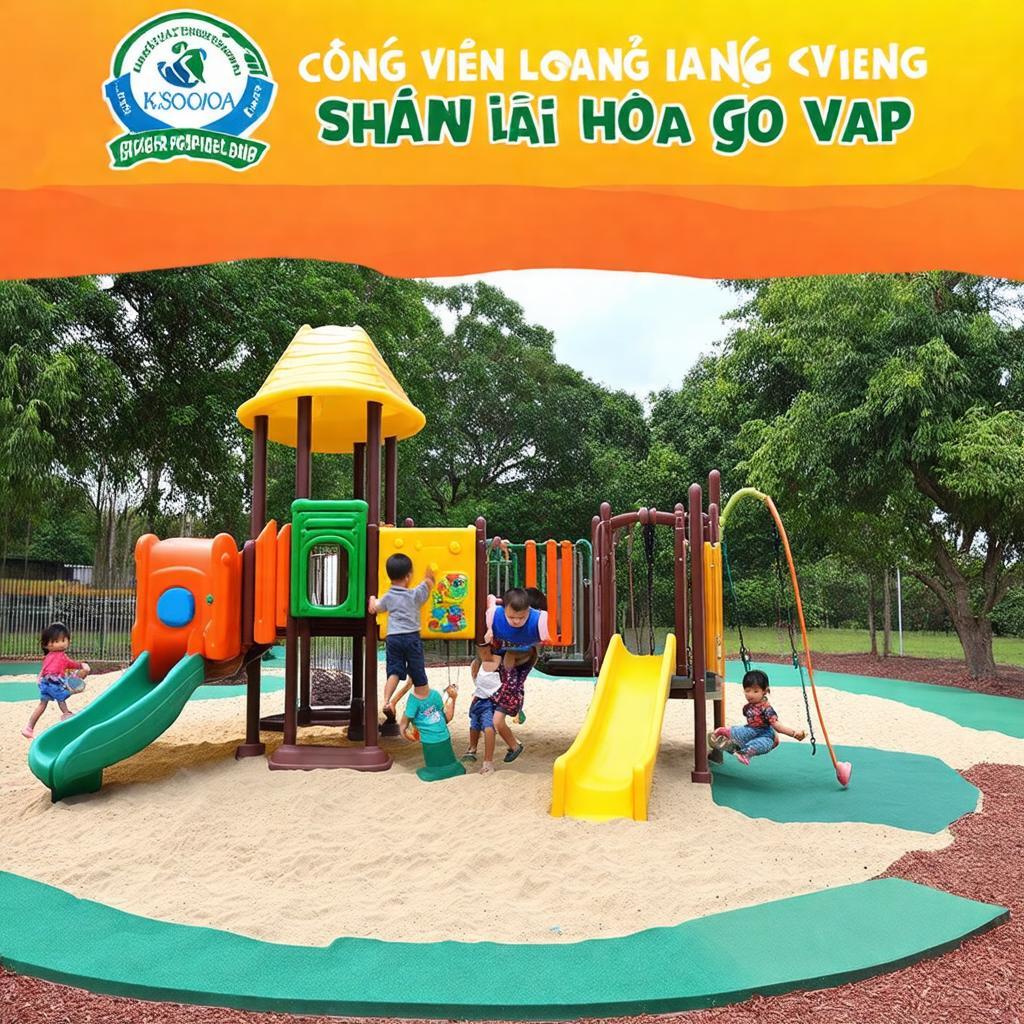 khu vui choi tre em an toan trong cong vien lang hoa go vap thoang dang