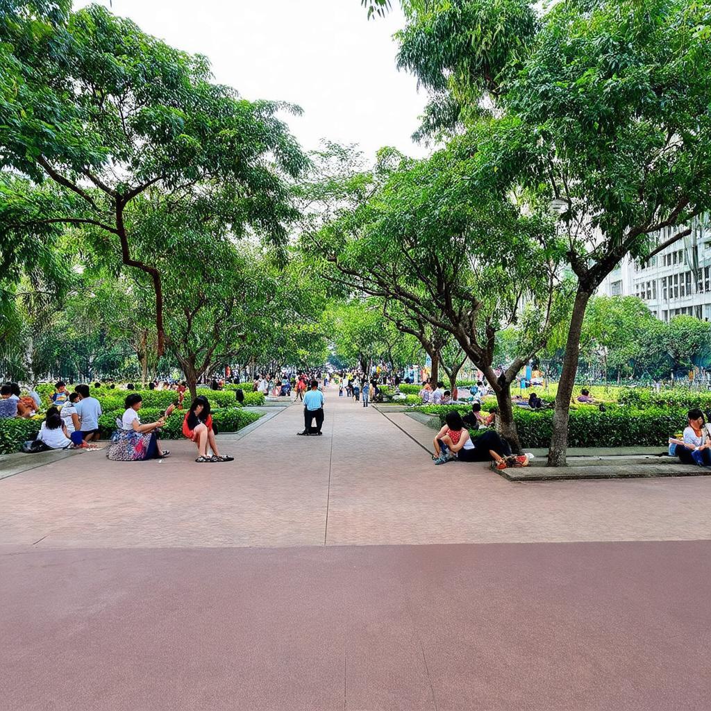 Công viên Hoàng Văn Thụ, một không gian xanh yên bình gần Ngã tư Hoàng Văn Thụ – Nguyễn Văn Trỗi