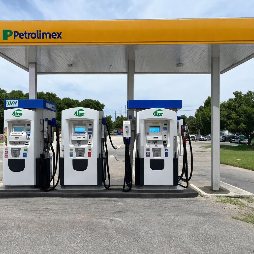 Các cột bơm xăng hiện đại tại Trạm xăng Petrolimex 4, quận 1