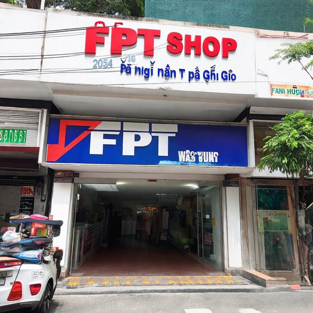 Hình ảnh mặt tiền FPT Shop Ngã Tư Phố Ghẽ Thôn Tràng Kỹ Cẩm Giàng Hải Dương