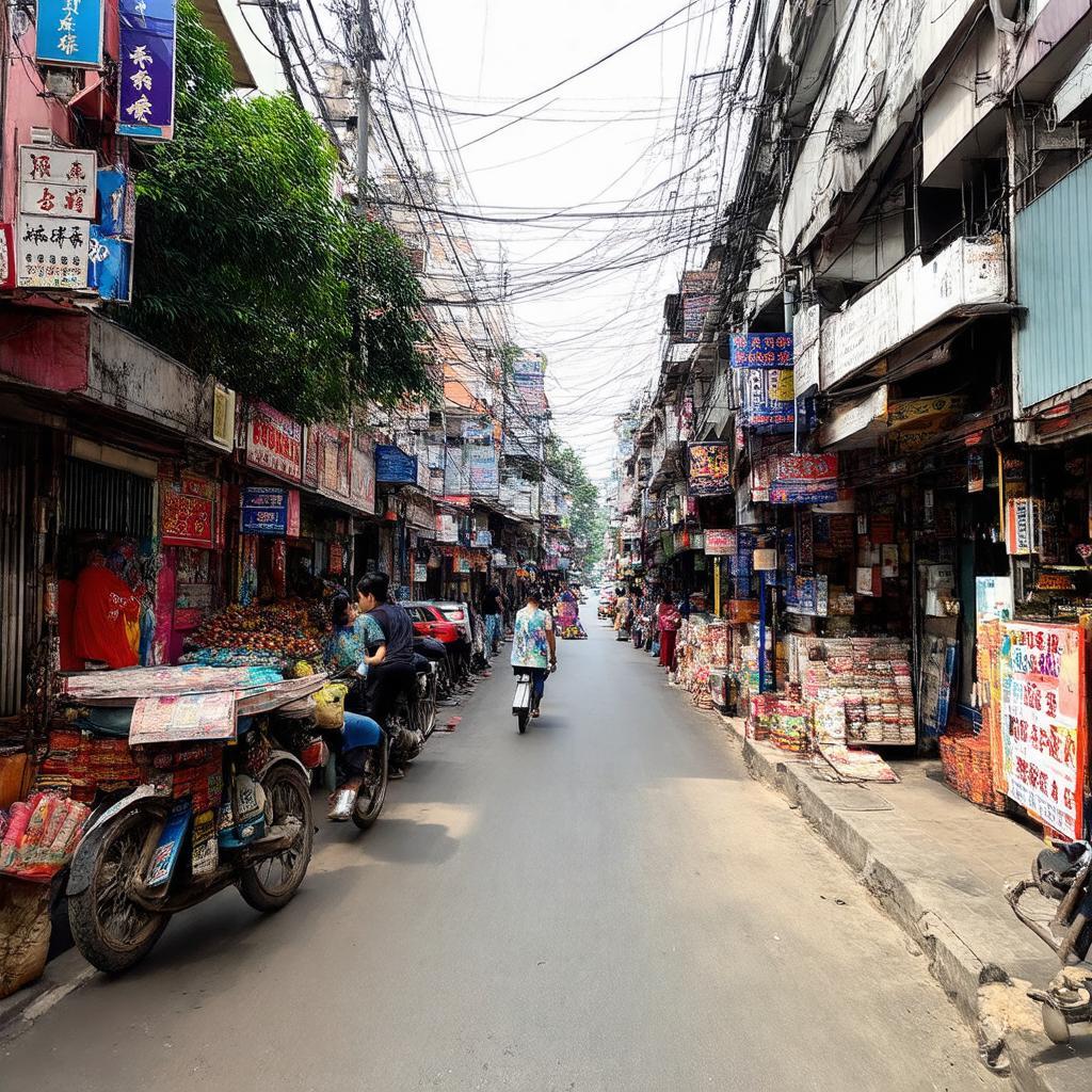 Hoạt động kinh doanh buôn bán sầm uất trên phố Phan Đình Giót phường Phương Liệt Thanh Xuân