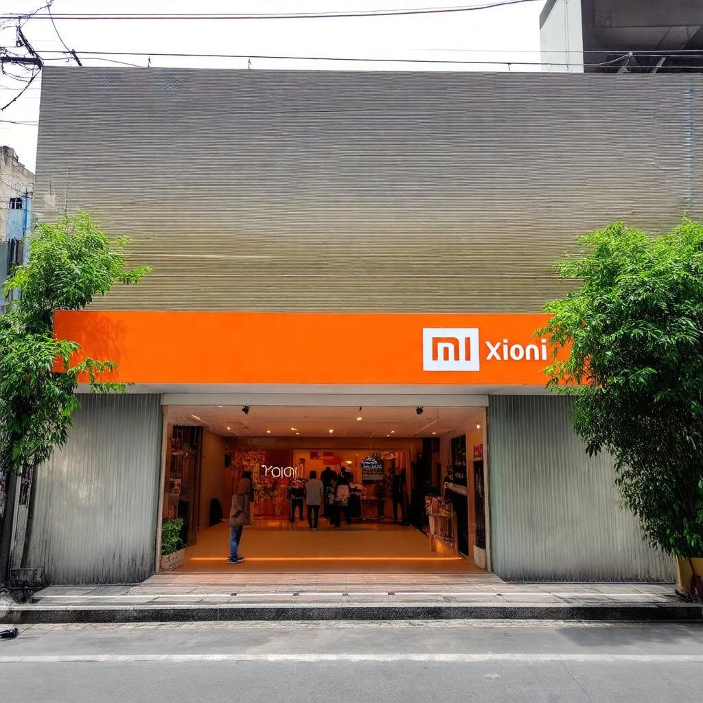 Hình ảnh mặt tiền cửa hàng Xiaomi Ninh Bình 1035 Trần Hưng Đạo giúp bạn nhận diện dễ dàng