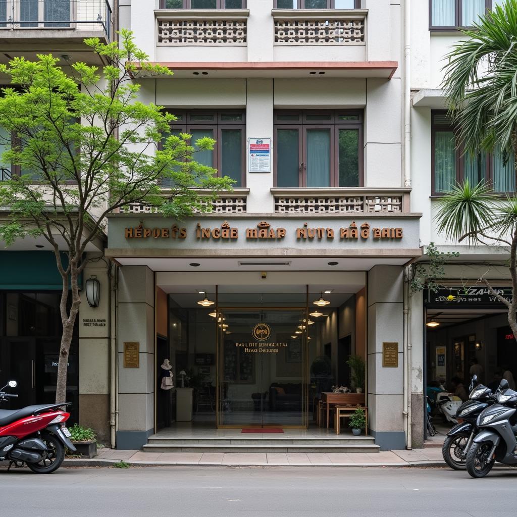 Toàn cảnh Cục Thuế Hà Nội chi nhánh G23-24 Nguyễn Hồng, phường Thành Công, Ba Đình.