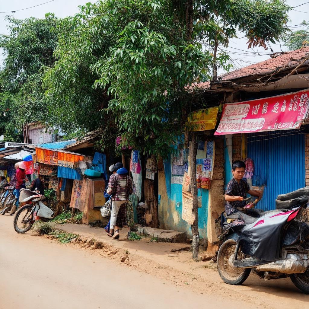 Một góc nhìn về cuộc sống thường nhật hoặc cảnh quan đặc trưng tại Phố Nỉ Trung
