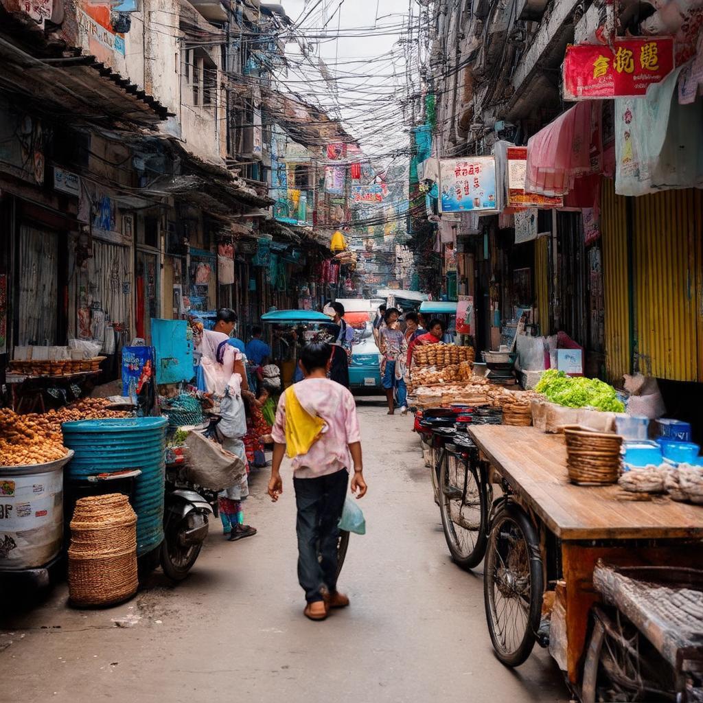 Một góc sinh hoạt hoặc kinh doanh nhỏ trong Ngõ 565 Nguyễn Trãi, Thanh Xuân