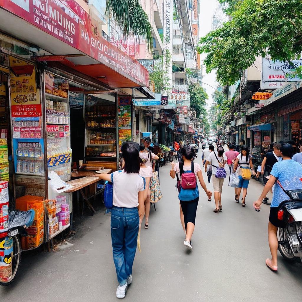 Không khí sôi động và tiện ích đa dạng xung quanh khu vực UEF 141 Điện Biên Phủ.