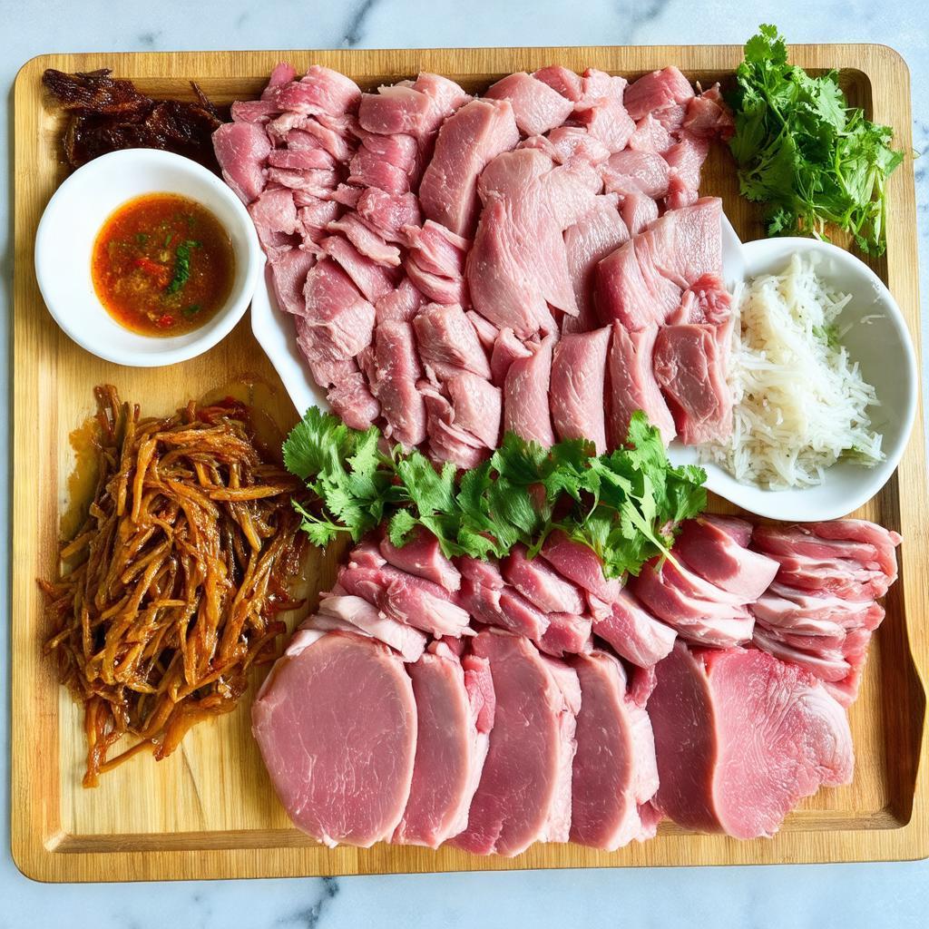 Các loại đặc sản giò chả, nem chua tươi ngon của Giò Chả Phú Hương.