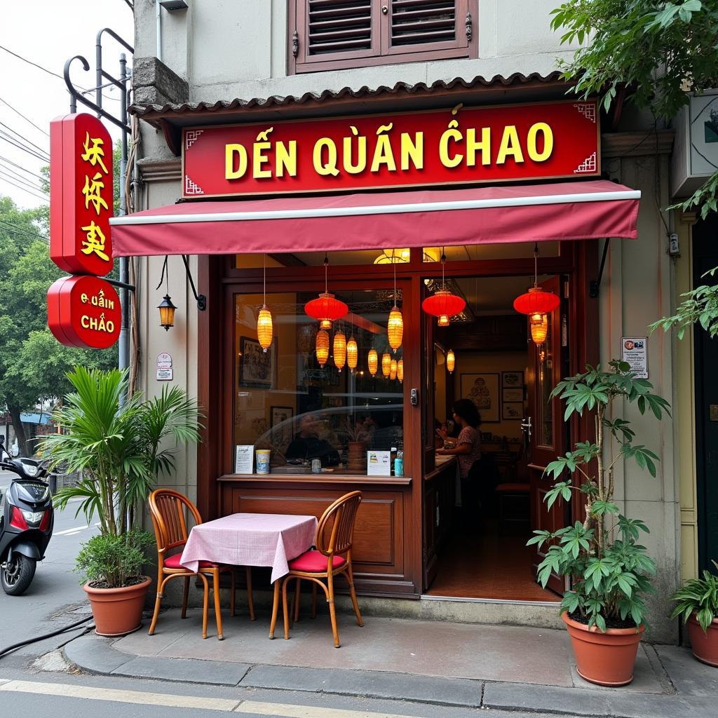 Hinh anh ben ngoai Đen Quan Chao Quang Trung Tay Son Tam Diep voi bien hieu ro rang