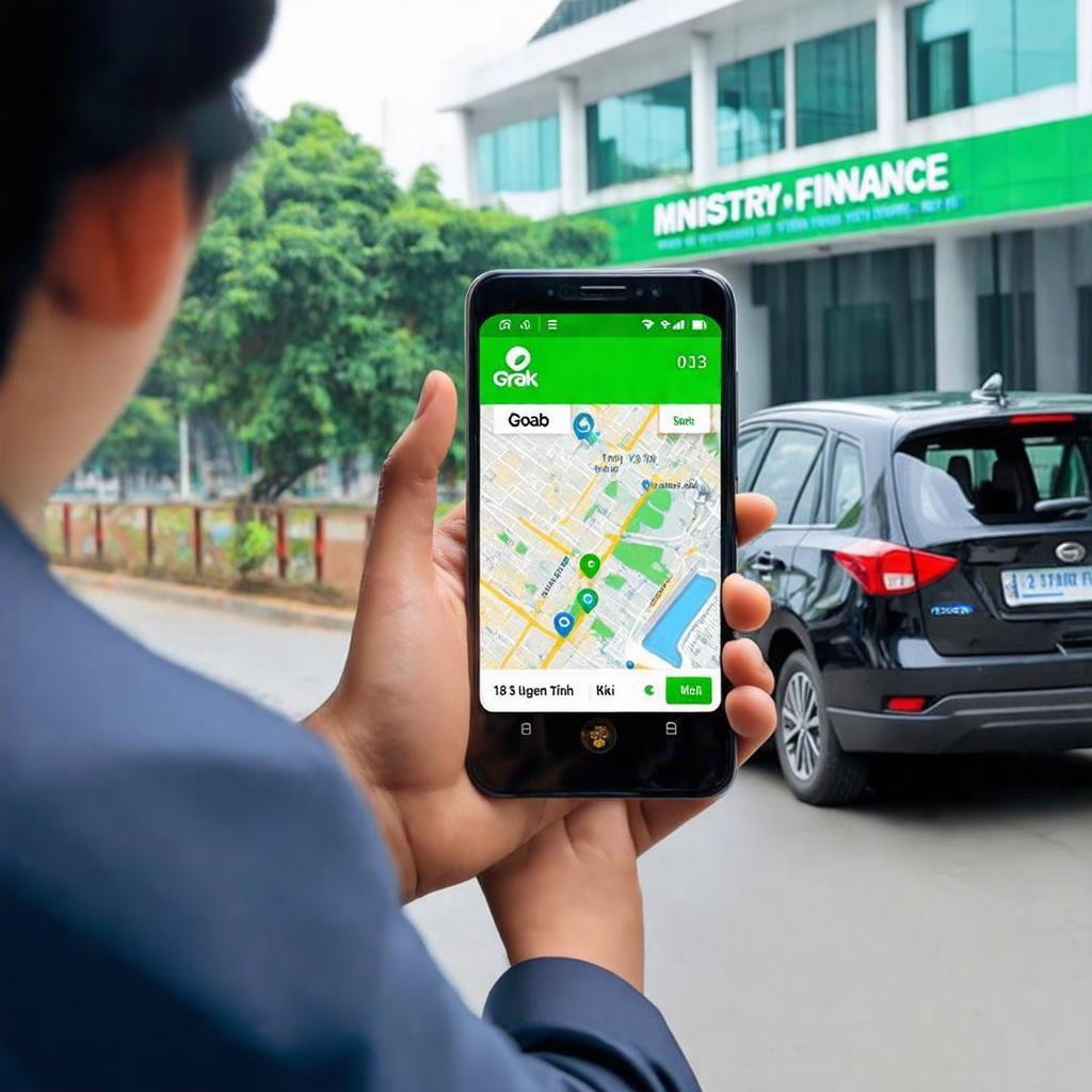 Hinh anh minh hoa viec di chuyen den Van phong Bo Tai Chinh TP.HCM bang xe cong nghe