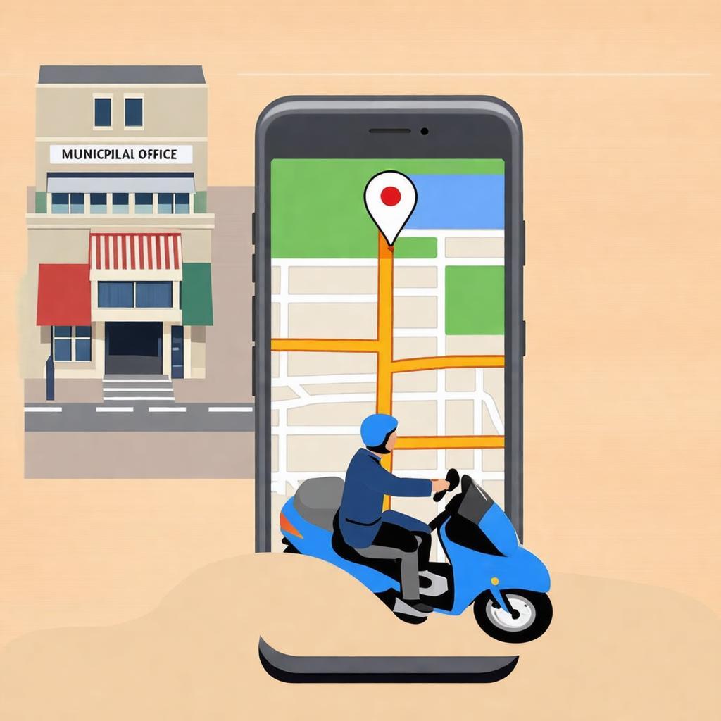 Hướng dẫn di chuyển đến UBND Phường 3 Gò Vấp bằng xe cá nhân, sử dụng bản đồ.