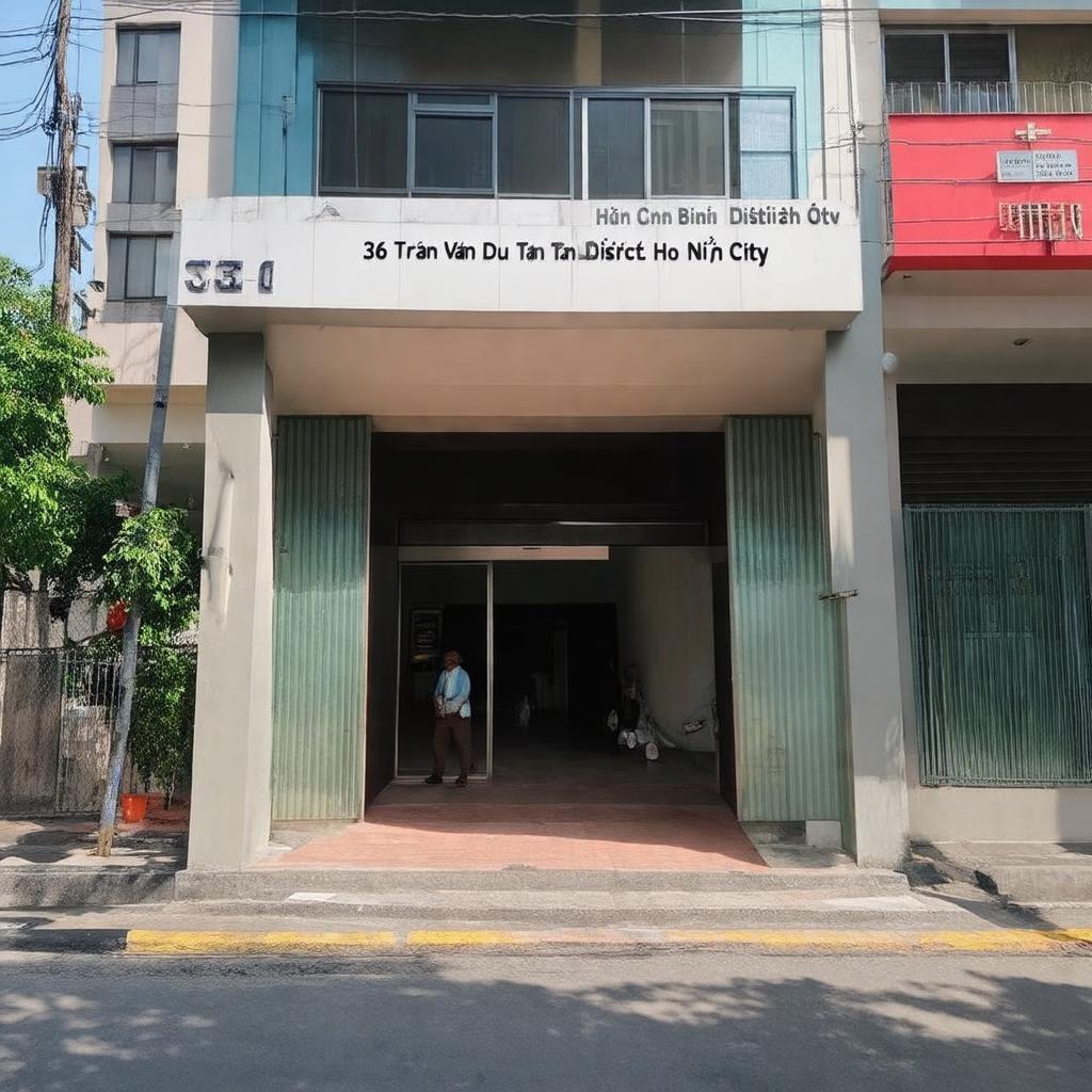 Hình ảnh tòa nhà hoặc biển hiệu tại địa chỉ 36 Trần Văn Dư, Quận Tân Bình.