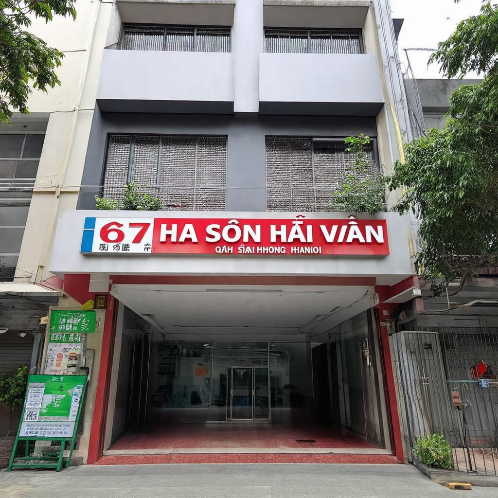 Văn phòng Hà Sơn Hải Vân tại 677 Giải Phóng Hà Nội giúp hành khách dễ dàng tìm kiếm
