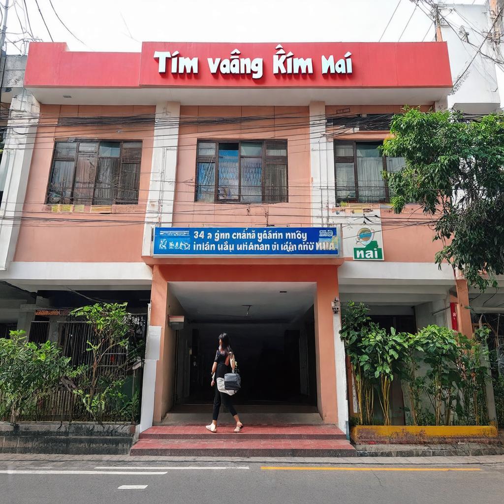 Hình ảnh mặt tiền Tiệm vàng Kim Mai tại địa chỉ 84C Cống Quỳnh Quận 1.