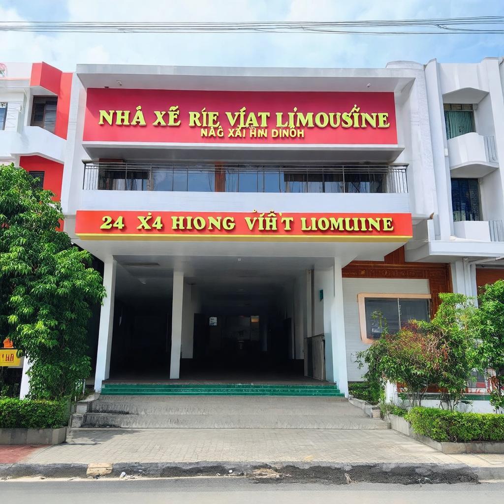 Địa chỉ Nhà Xe Rồng Việt Limousine số 24 đường Hoài Nhơn, thị xã Hoài Nhơn, Bình Định.