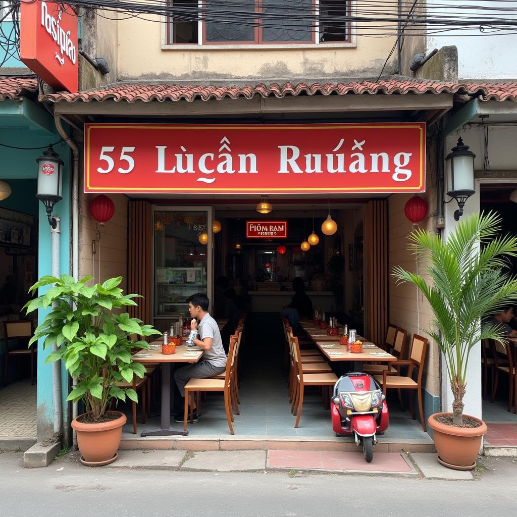 Mặt tiền quán Cơm Gà Hành Hương số 55 Tuyền Quang Phan Thiết dễ tìm