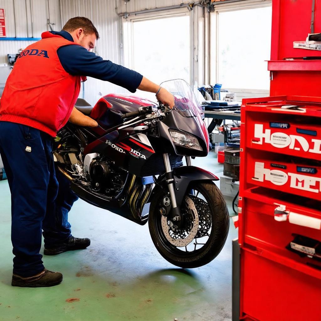 Các loại dịch vụ bảo dưỡng và sửa chữa xe máy tại Honda Vũ Hoàng Lê Văn Quán