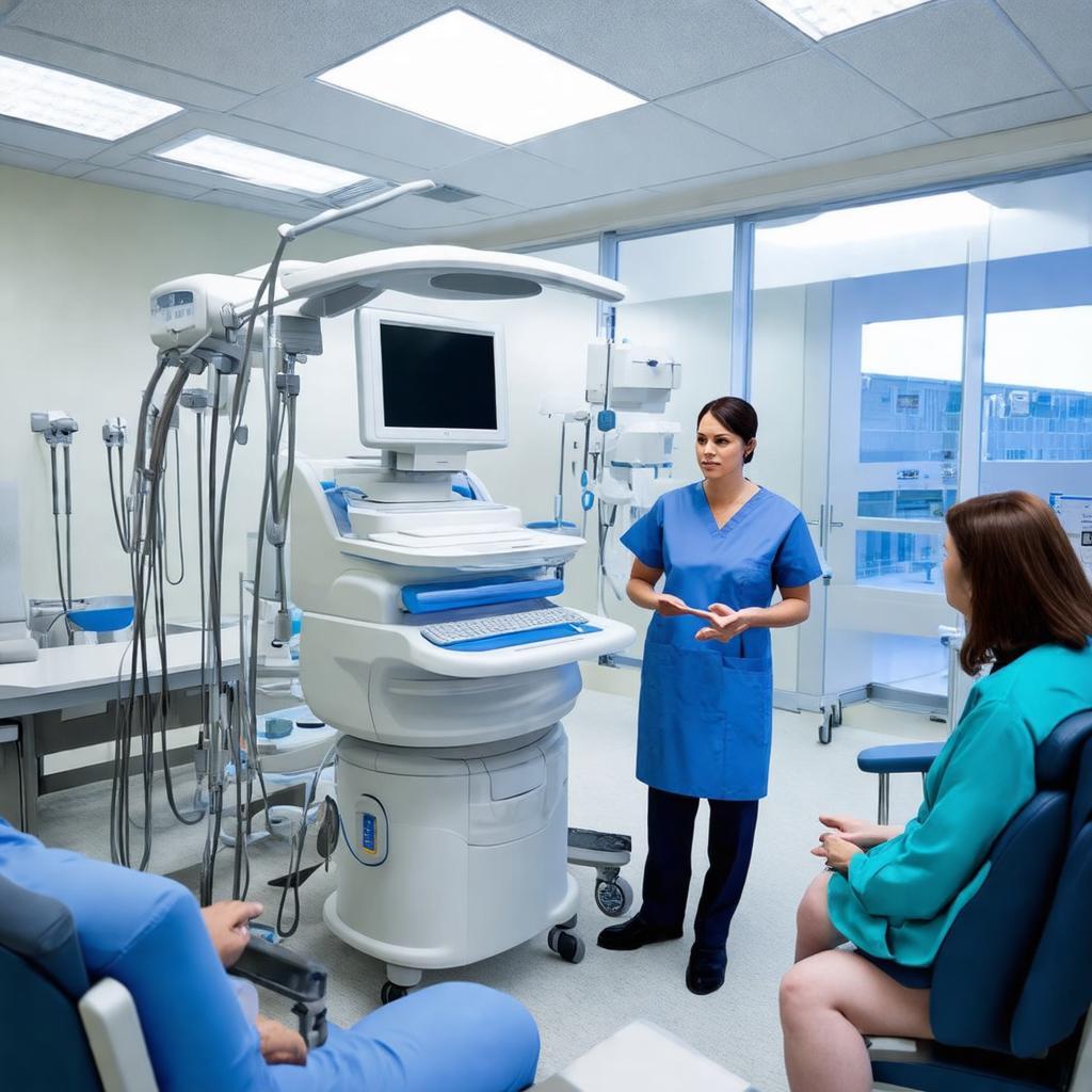 Thiết bị y tế tiên tiến hoặc cảnh khám bệnh tại bệnh viện Quốc tế Mỹ AIH, minh họa dịch vụ chăm sóc sức khỏe chất lượng cao.