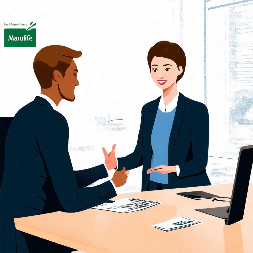 Hình ảnh mô tả dịch vụ tư vấn khách hàng tại văn phòng Manulife Cống Quỳnh