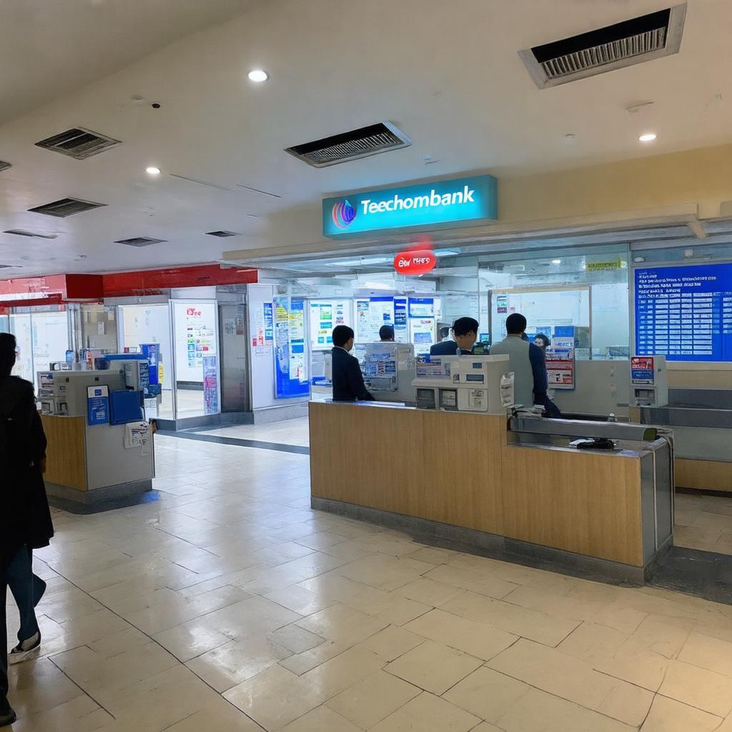 Bên trong Techcombank Nguyễn Văn Trỗi và các dịch vụ