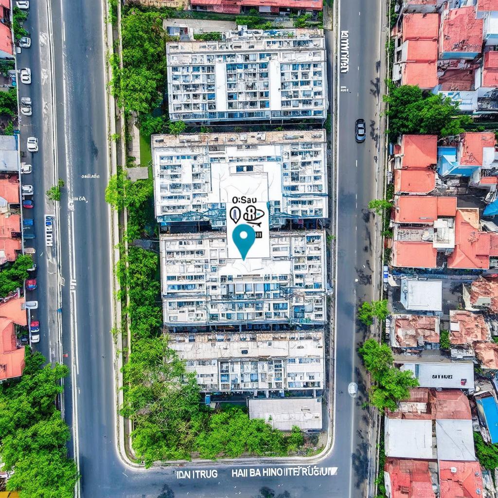 Bản đồ vị trí Điện Lực Hai Bà Trưng 88 Võ Thị Sáu Hà Nội và các tuyến đường xung quanh