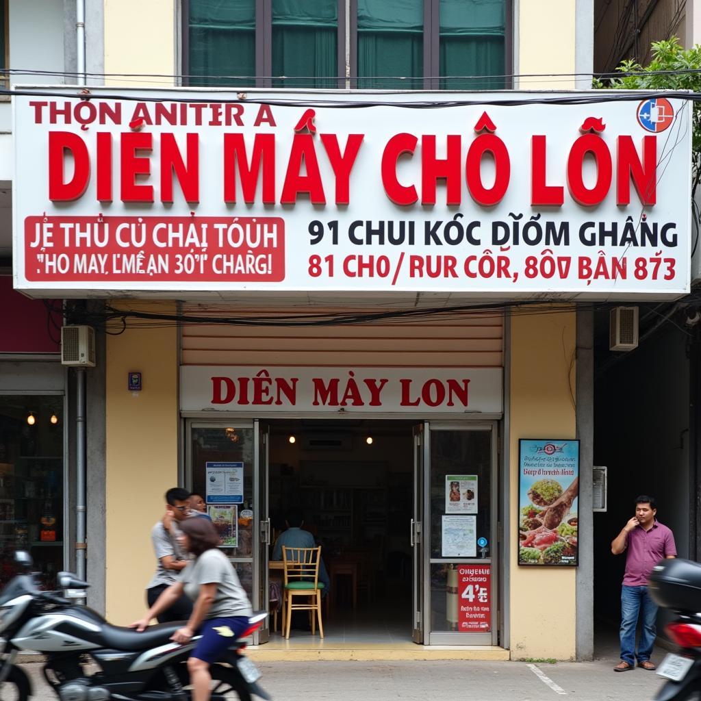 Hinh anh mat tien Dien May Cho Lon Chau Doc 91 Chau Phu A giup khach hang de dang nhan ra
