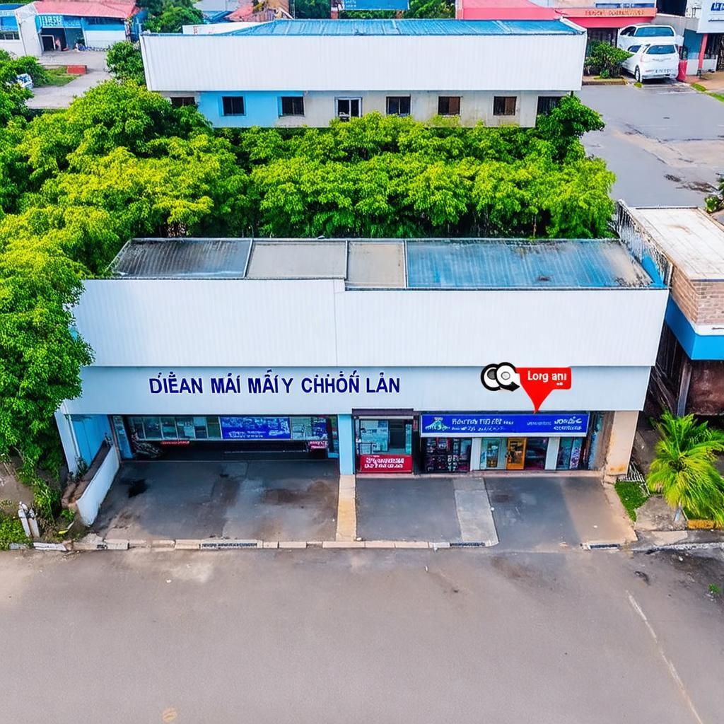Bản đồ và hình ảnh bên ngoài siêu thị Điện Máy Chợ Lớn tại Đức Hòa, Long An giúp bạn định vị dễ dàng