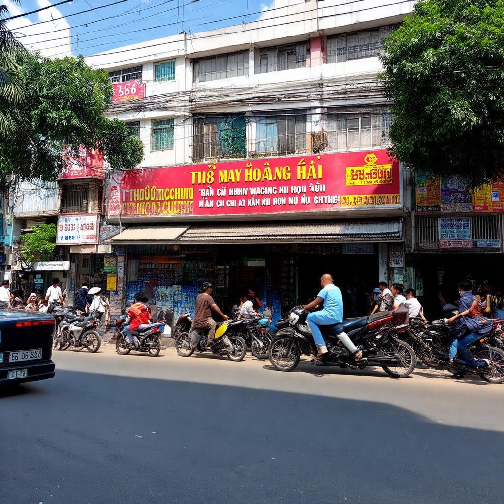 Mặt tiền cửa hàng Điện Máy Hoàng Hải 698 Trường Chinh, Tân Bình sầm uất