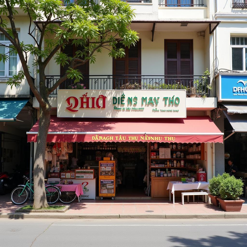 Ngoại cảnh cửa hàng Điện Máy Phú Thứ tại 160 Trần Hưng Đạo, Tuy Hòa, Phú Yên