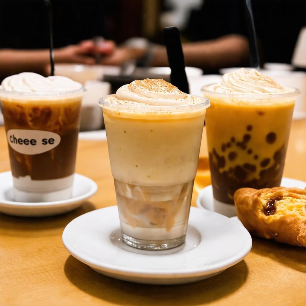 Các món đồ uống đặc trưng tại Quán cà phê Cheese Coffee Trần Hưng Đạo quận 1