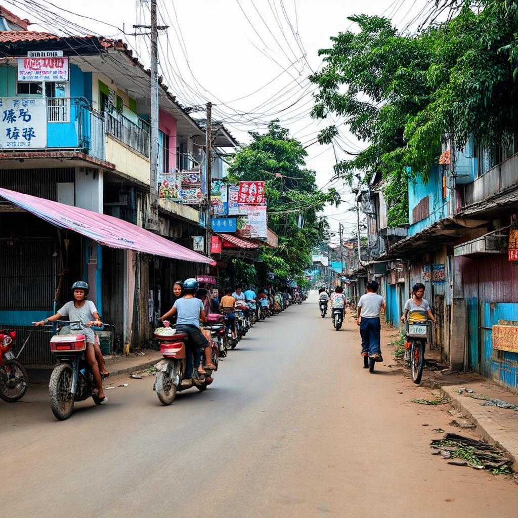 Nhịp sống sinh hoạt của người dân khu vực lân cận cầu Cái Sơn, phường An Bình, Cần Thơ