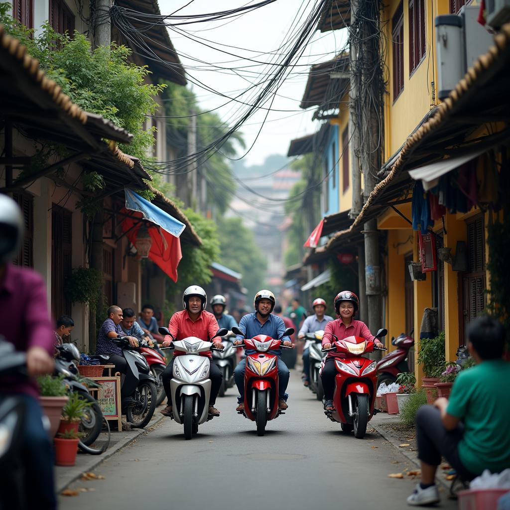Cuộc sống thường nhật bên trong Ngõ 896 Nguyễn Khoái tại quận Hoàng Mai