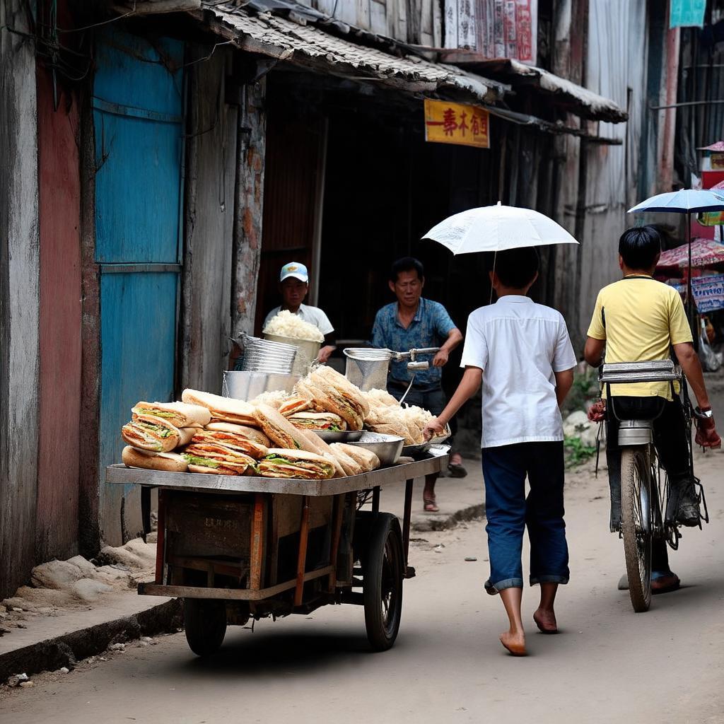 Cuoc song thuong ngay trong mot con ngo o Ha Noi, voi nguoi dan va hang quan nho
