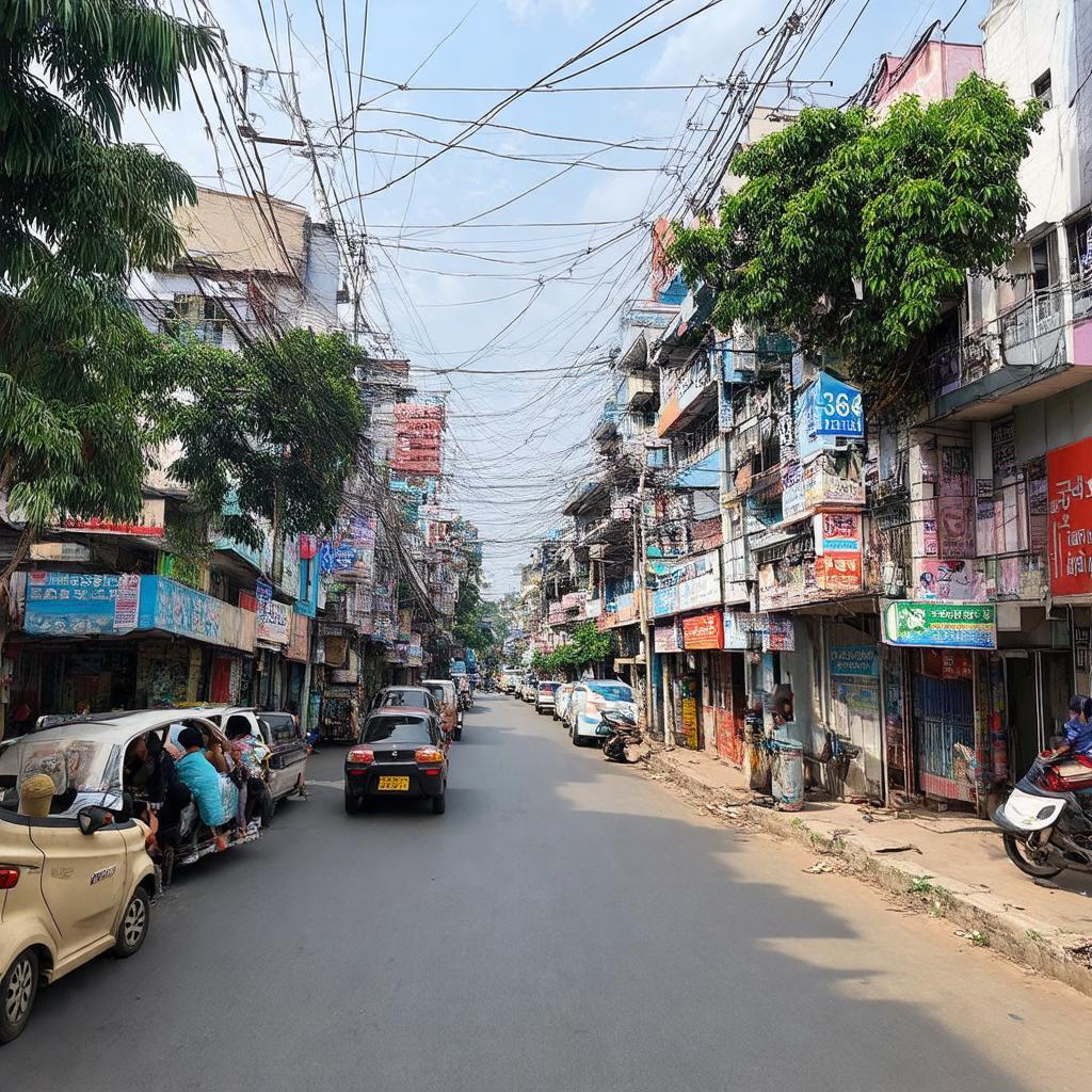 Một góc đường Âu Cơ tại Quận Tân Bình gần số 958, minh họa sự nhộn nhịp của khu vực