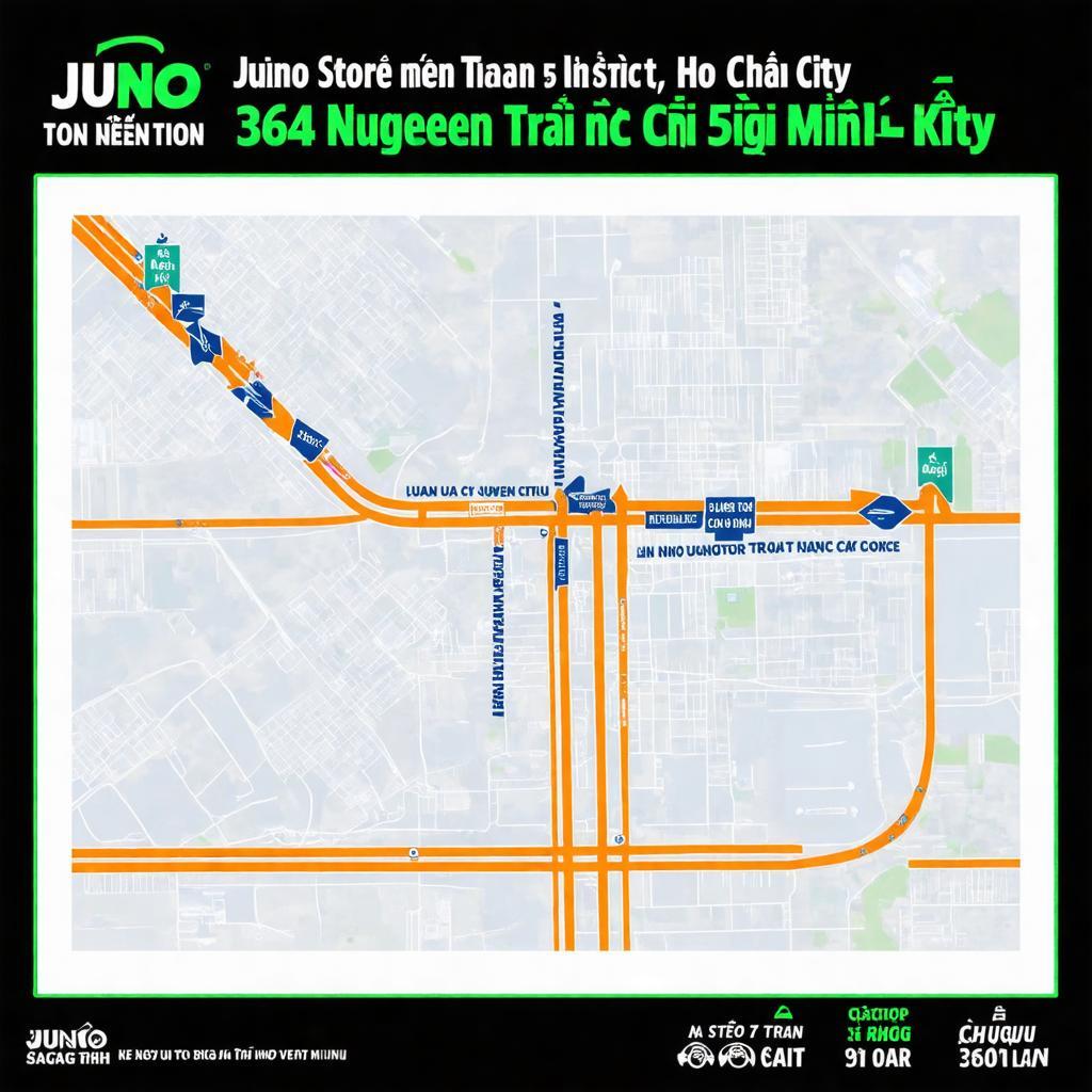 Bản đồ và hướng dẫn chi tiết đường đi đến cửa hàng Juno 364 Nguyễn Trãi Quận 5