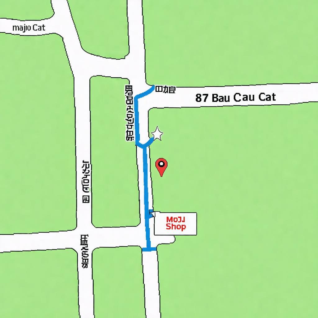 Bản đồ chỉ đường cơ bản đến Moji Shop 87 Bàu Cát, Tân Bình từ một khu vực lân cận