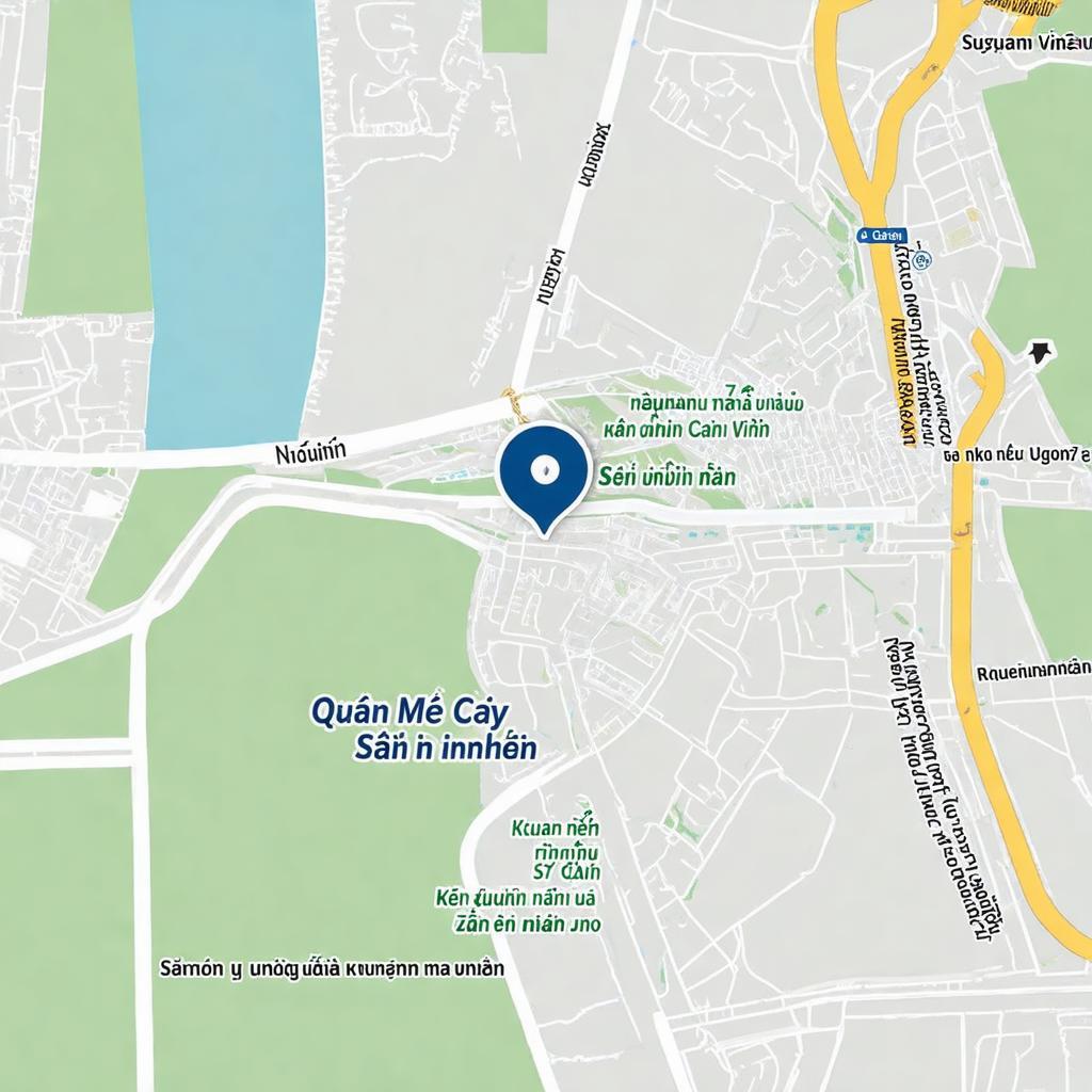Bản đồ chỉ đường đến Quán Mỳ Cay Sasin tại số 57 Nguyễn Thái Học, TP Vinh, Nghệ An, hiển thị các tuyến đường chính và điểm mốc