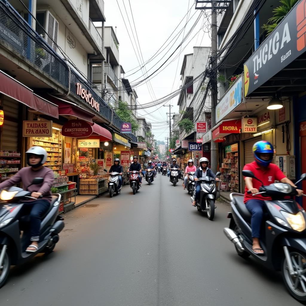 Tiện ích đa dạng dọc Đường Gò Xoài Bình Tân: cửa hàng, siêu thị mini, ngân hàng, hiệu thuốc sầm uất.