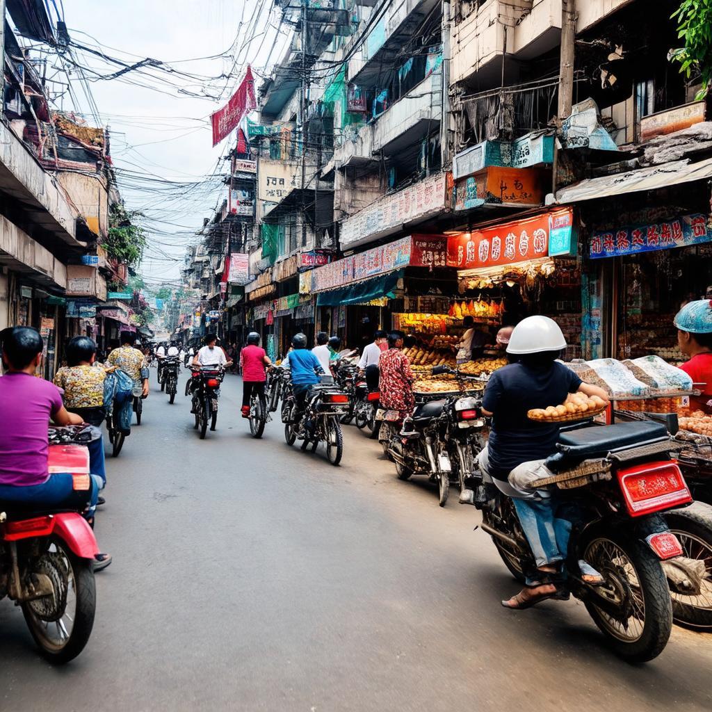 Khung cảnh nhộn nhịp đường phố ẩm thực và mua sắm quanh Ngã tư Lê Văn Sỹ Phú Nhuận