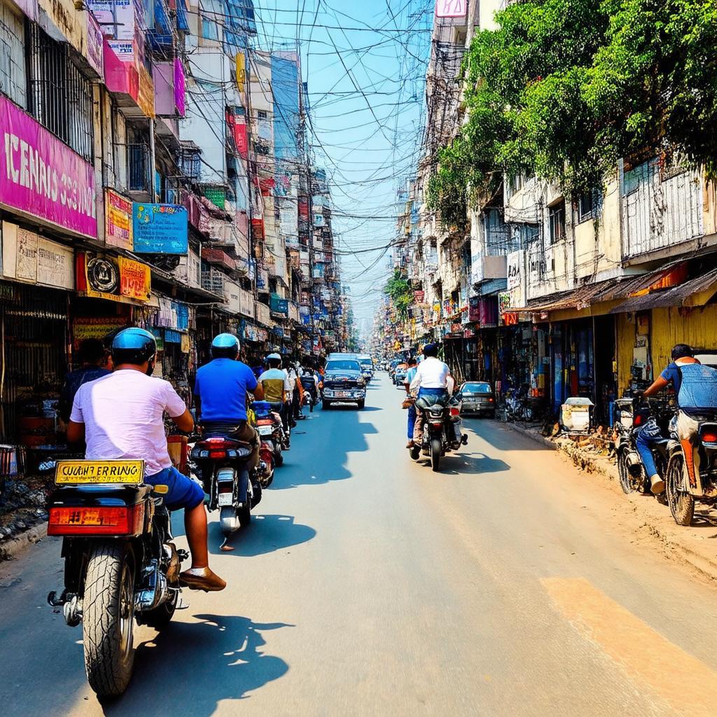 Quang Canh Duong Quang Trung Go Vap Dong Duc