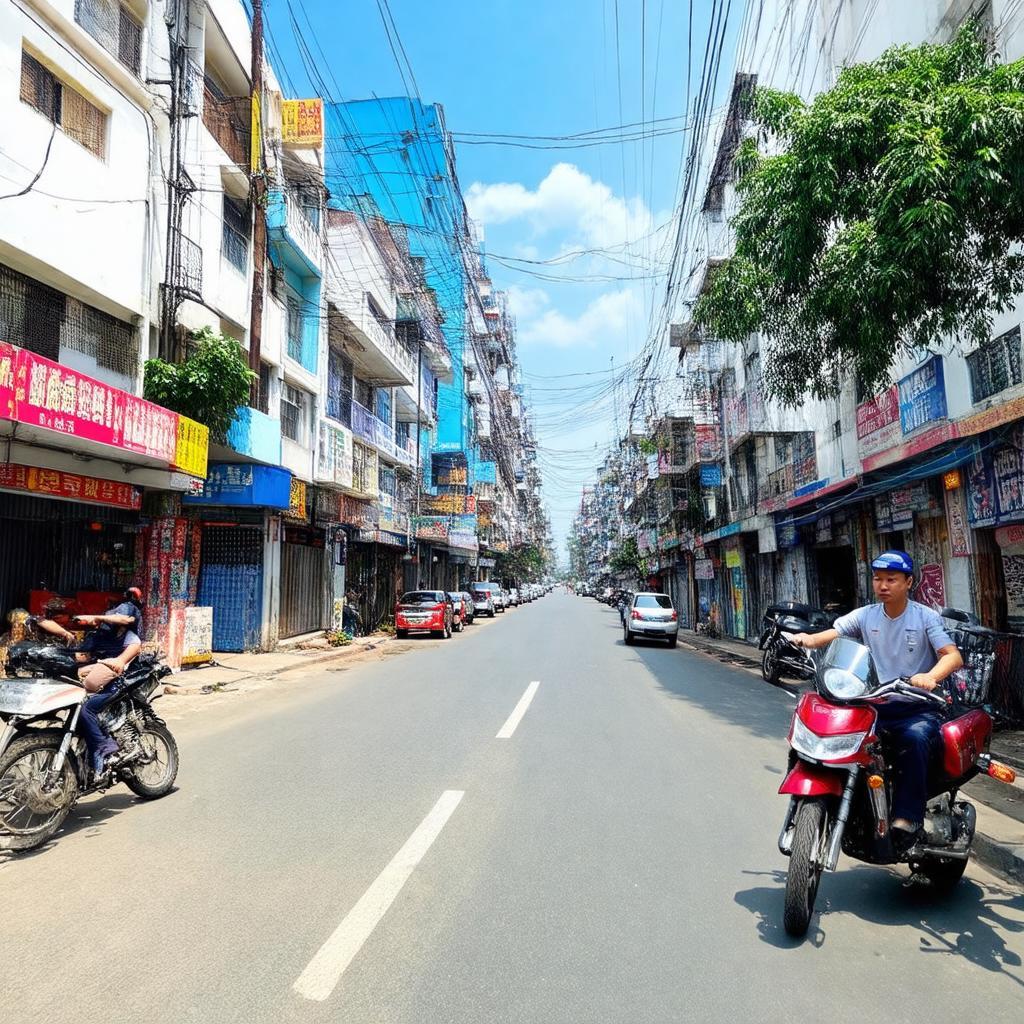Con đường Tạ Quang Bửu Quận 8 TP HCM nhộn nhịp với nhiều cửa hàng và khu dân cư