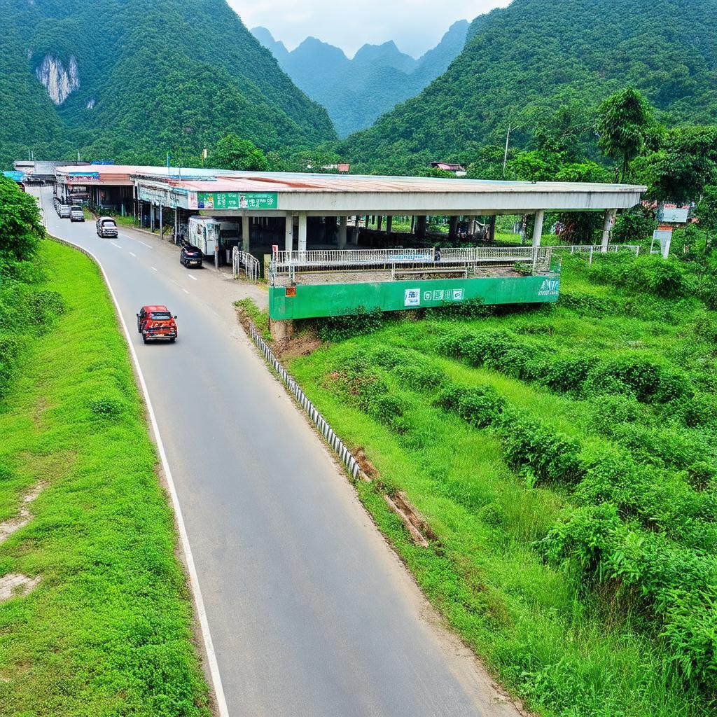 Hướng dẫn đường đi chi tiết đến Bến Xe Mới Cao Bằng tại Khuẩu Sa giúp hành khách dễ dàng tìm đến