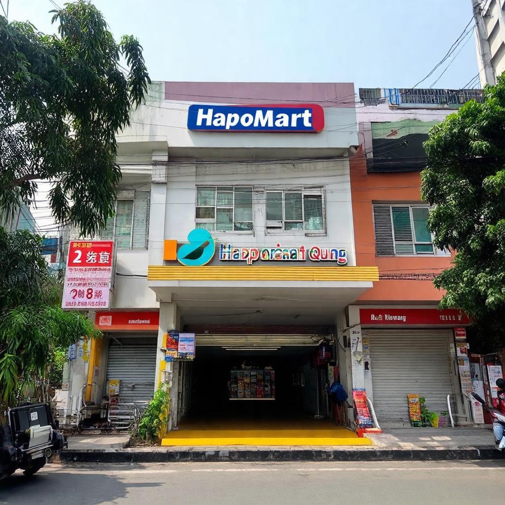 Lối vào Siêu thị HaproMart Trâu Quỳ số 2 Ngô Xuân Quảng Gia Lâm tiện lợi