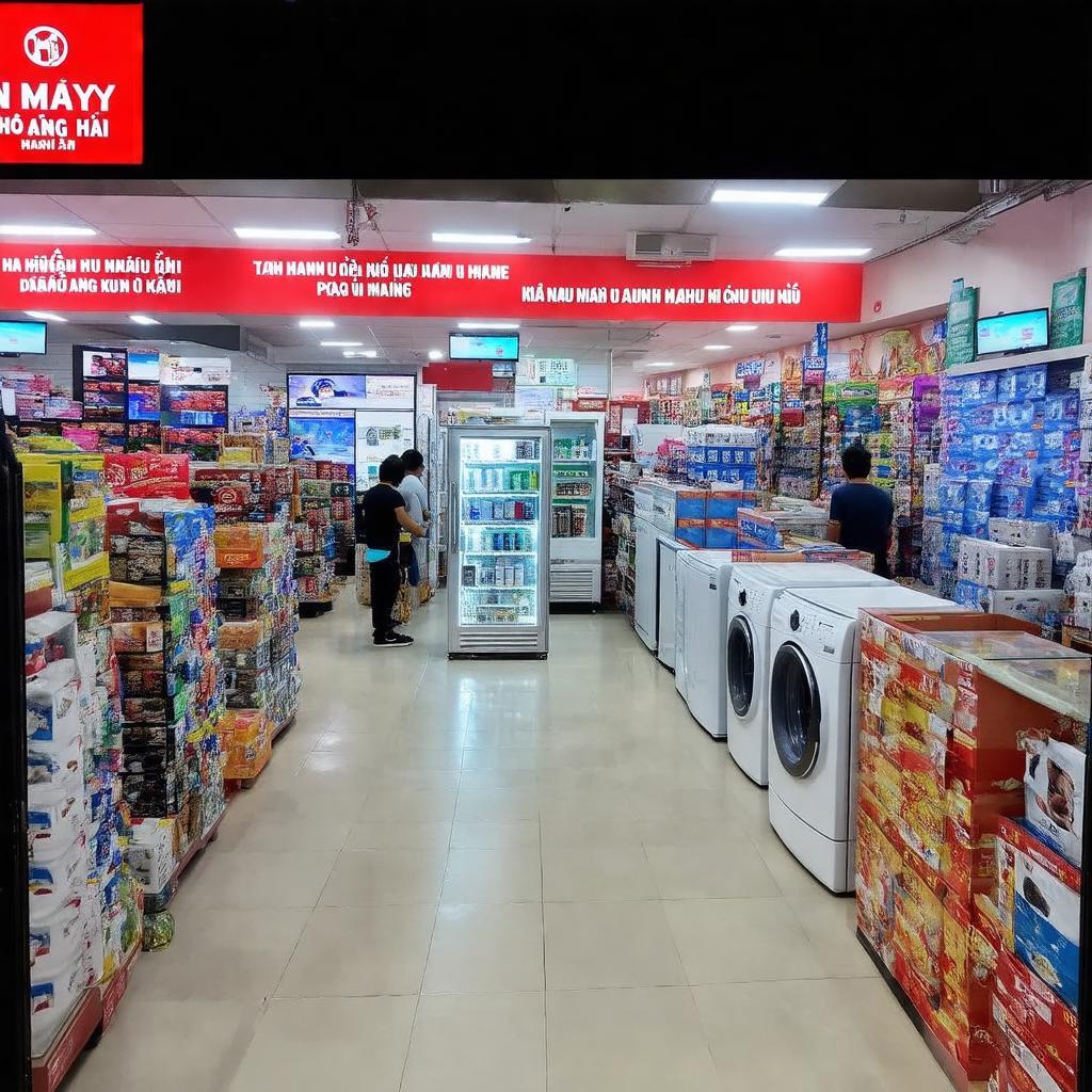 Khu vực trưng bày sản phẩm điện máy đa dạng tại Điện Máy Hoàng Hải Tân Bình