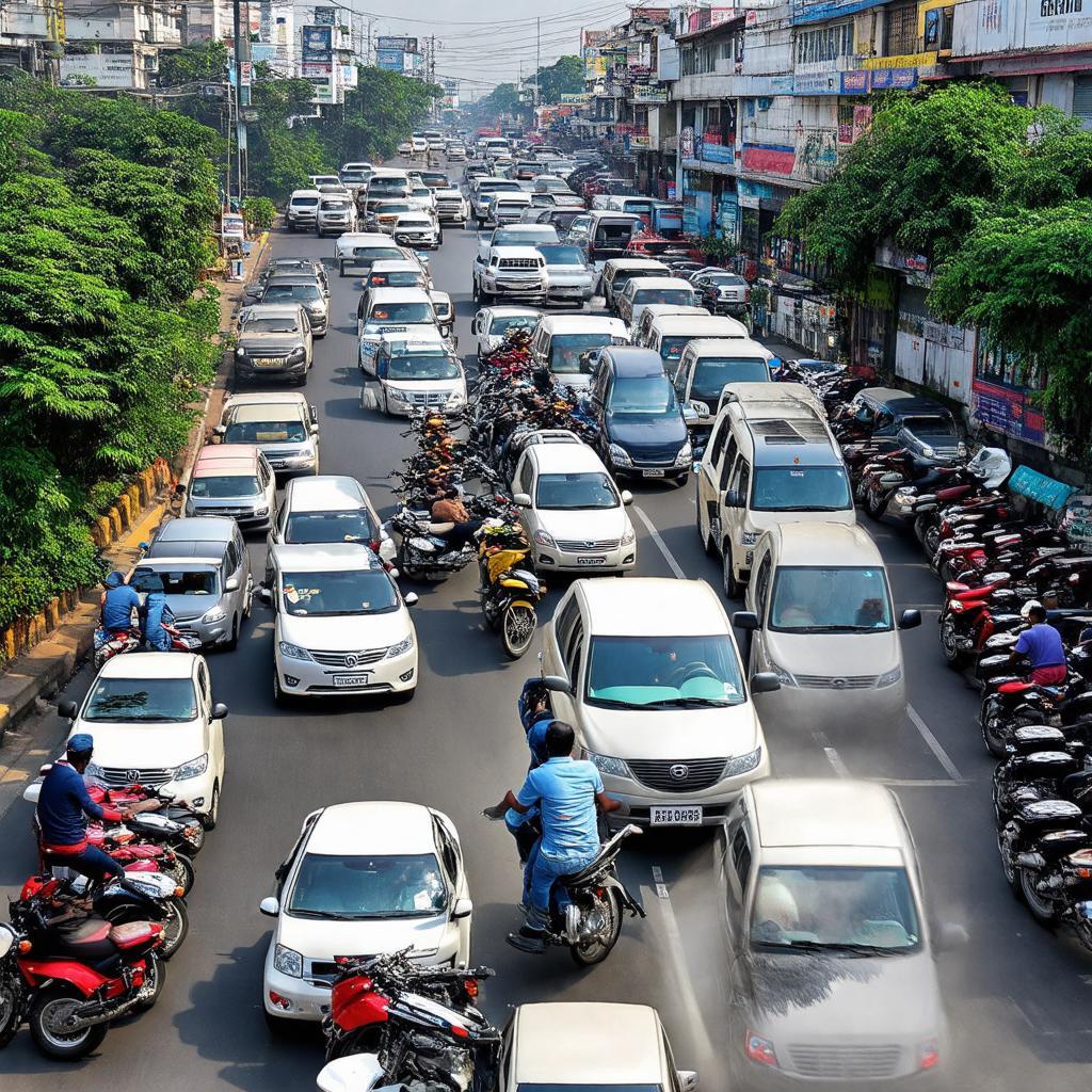 Canh tac nghen giao thong nga tu an duong hai phong gio cao diem