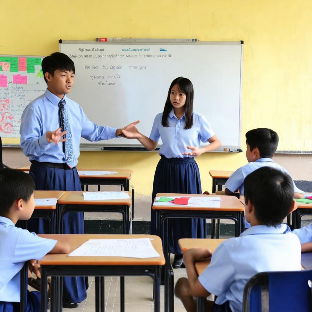 Giáo viên trường Bình Chiểu 2 hướng dẫn và tương tác với học sinh trong lớp học